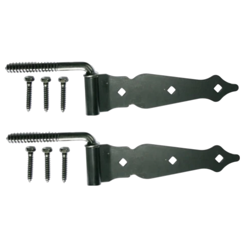 38934 8" Ornamental Screw Hook & Strap Hinge