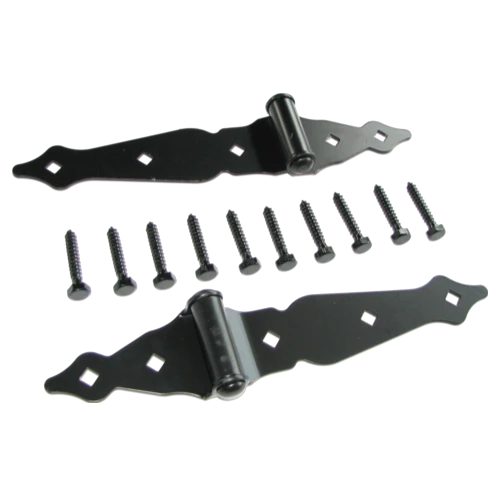 38938 8" Ornamental Half Strap Hinge 2