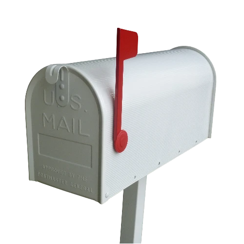 MB002 Ribbed Stamped Garden Mailbox