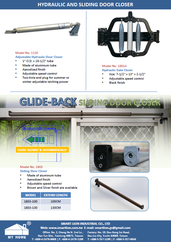 Hydraulic & Sliding Door Closer